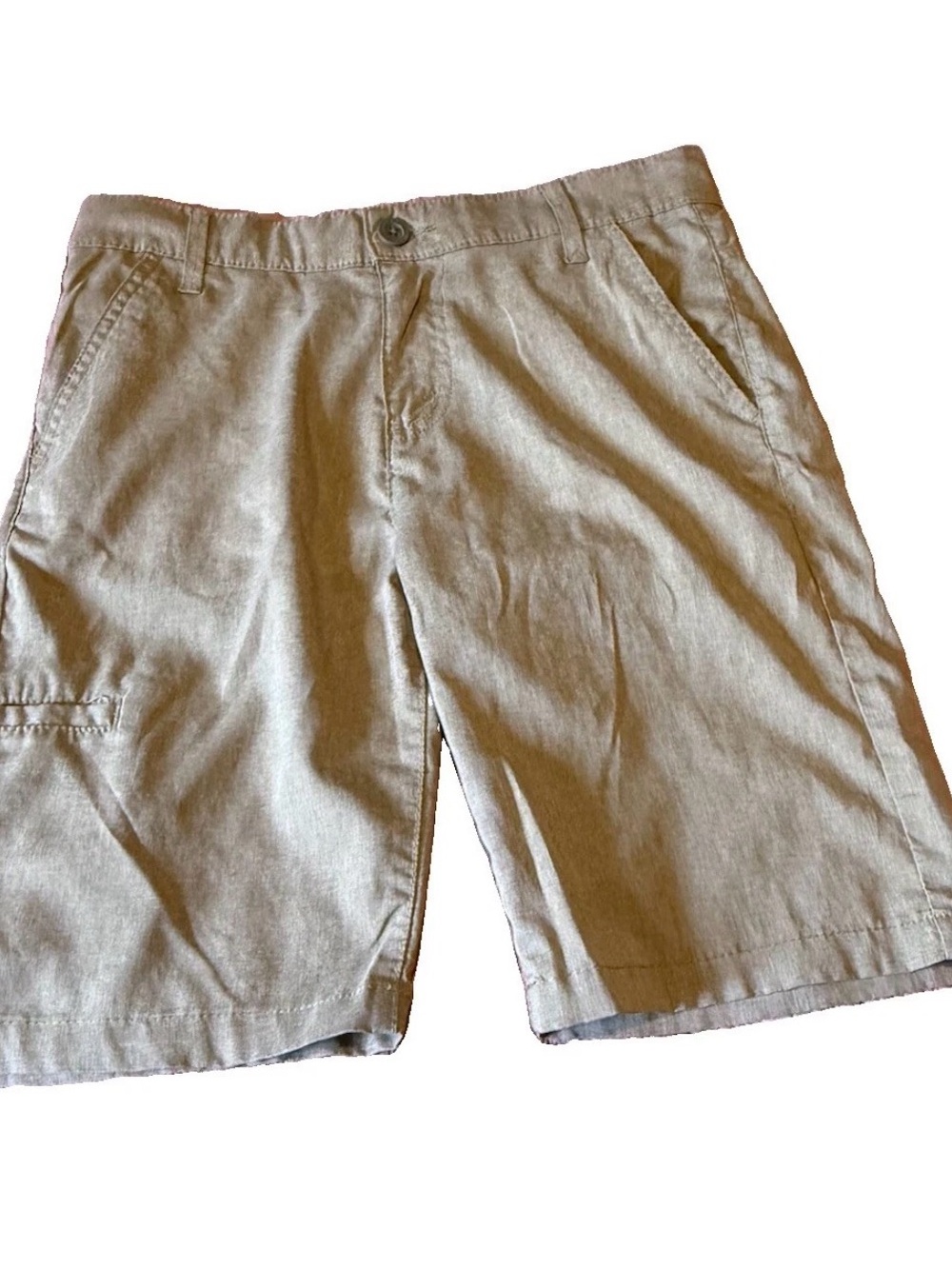 Levi's Shorts Mens 28 Khaki Flat Front Slash Pockets Cargo Utility